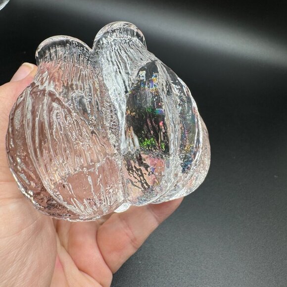 Kosta Boda Sweden ROSEBUD Crystal Votive Tea Light Candle Holder ~ Mats Jonasson - Picture 4 of 7